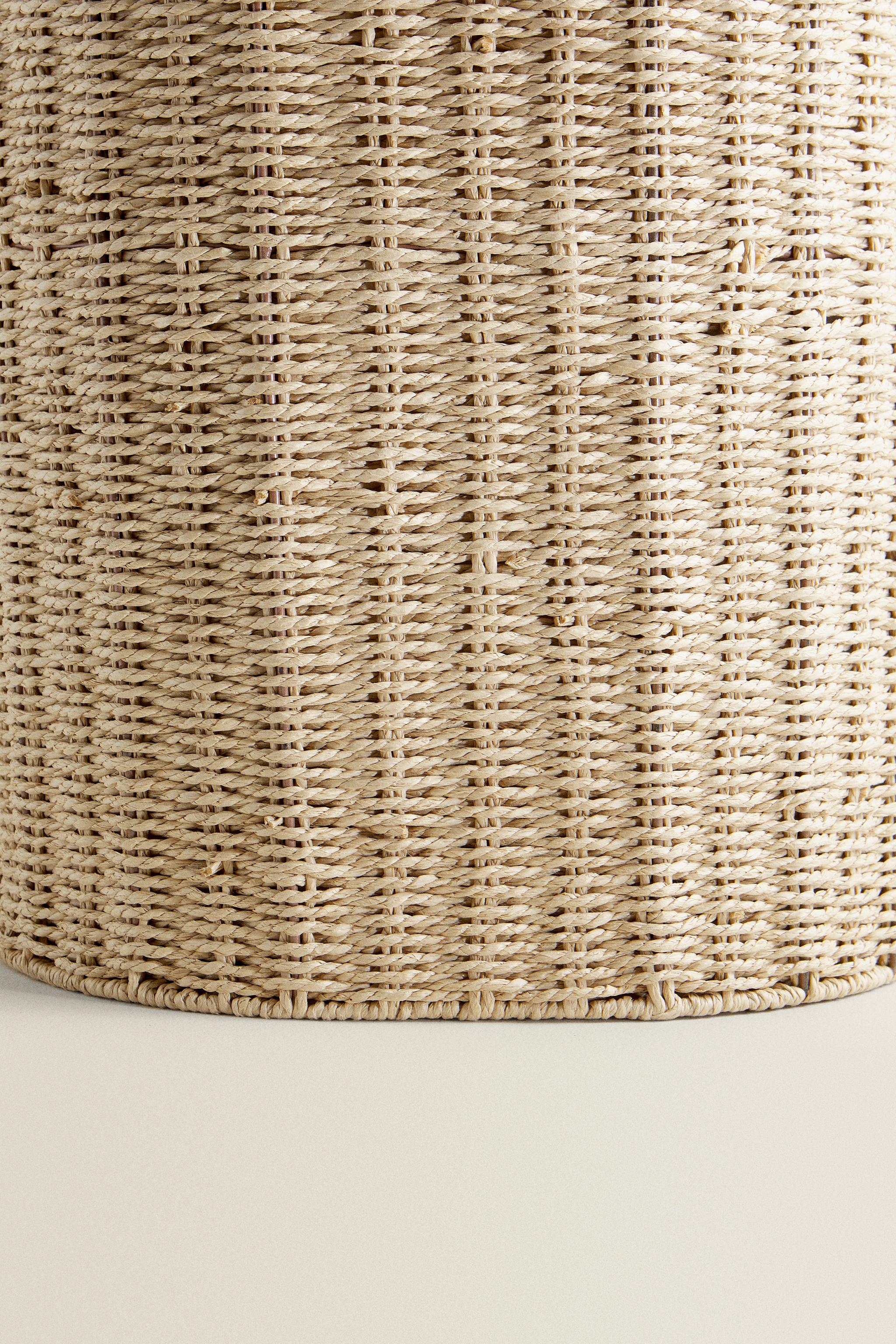 FABRIC-LINED LAUNDRY HAMPER